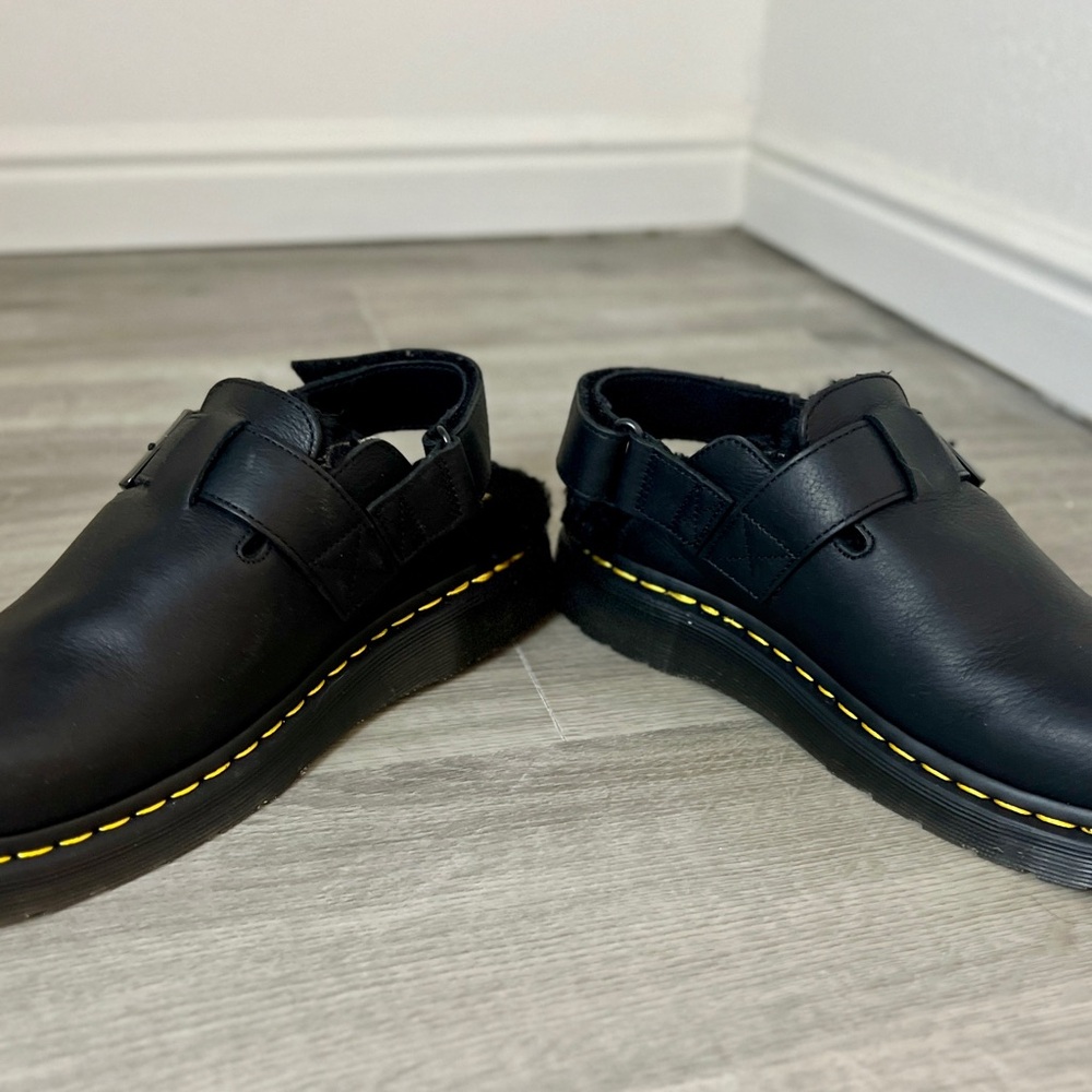 Dr. Martens Jorge II Faux Fur Mule, Black, UK6/EU39/US7M-8L (Unisex) - Picture 6 of 9
